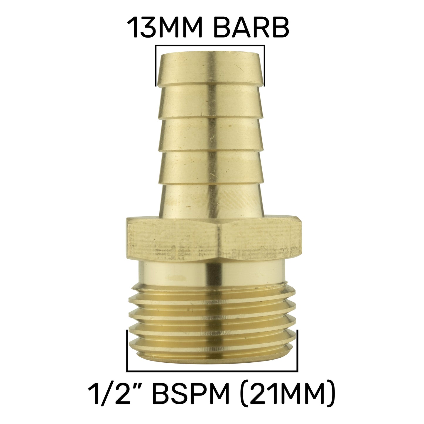 Wall Flange Kit 20mm MDPE + 1/2" Barb Outlet + In Line Valve