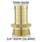 Brass Straight Joiner 19mm - 3/4" BSPM
