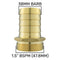Brass Straight Joiner 38mm - 1.5" BSPM