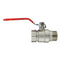 Brass Nickel-Plated Lever Valve 3/4" BSPM-F
