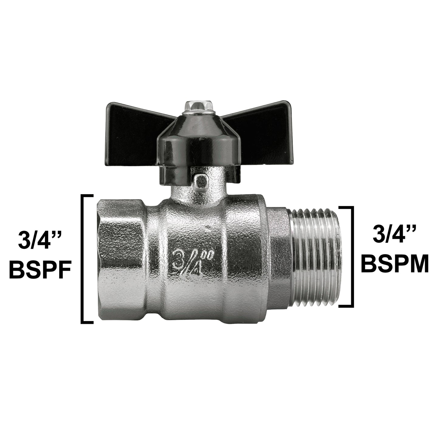 Wall Flange Kit 25mm MDPE + Bib Valve + Geka