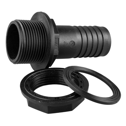 Tank Connector with Washer & Nut 3/4"BSPM - 3/4" Barb