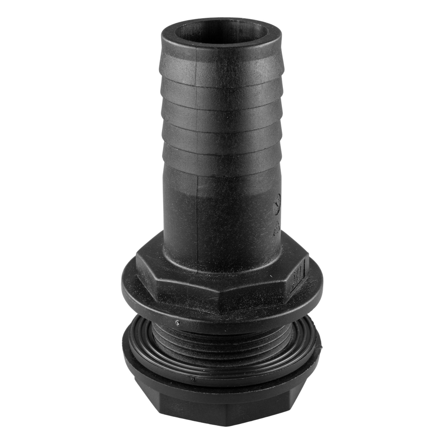 Tank Connector with Washer & Nut 1.5"BSPM - 1.5" Barb