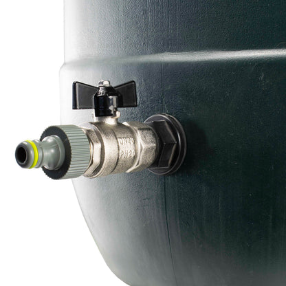 Water Butt Kit 1/2” BSP with Metal Bib Valve and Quick Connect Outlet