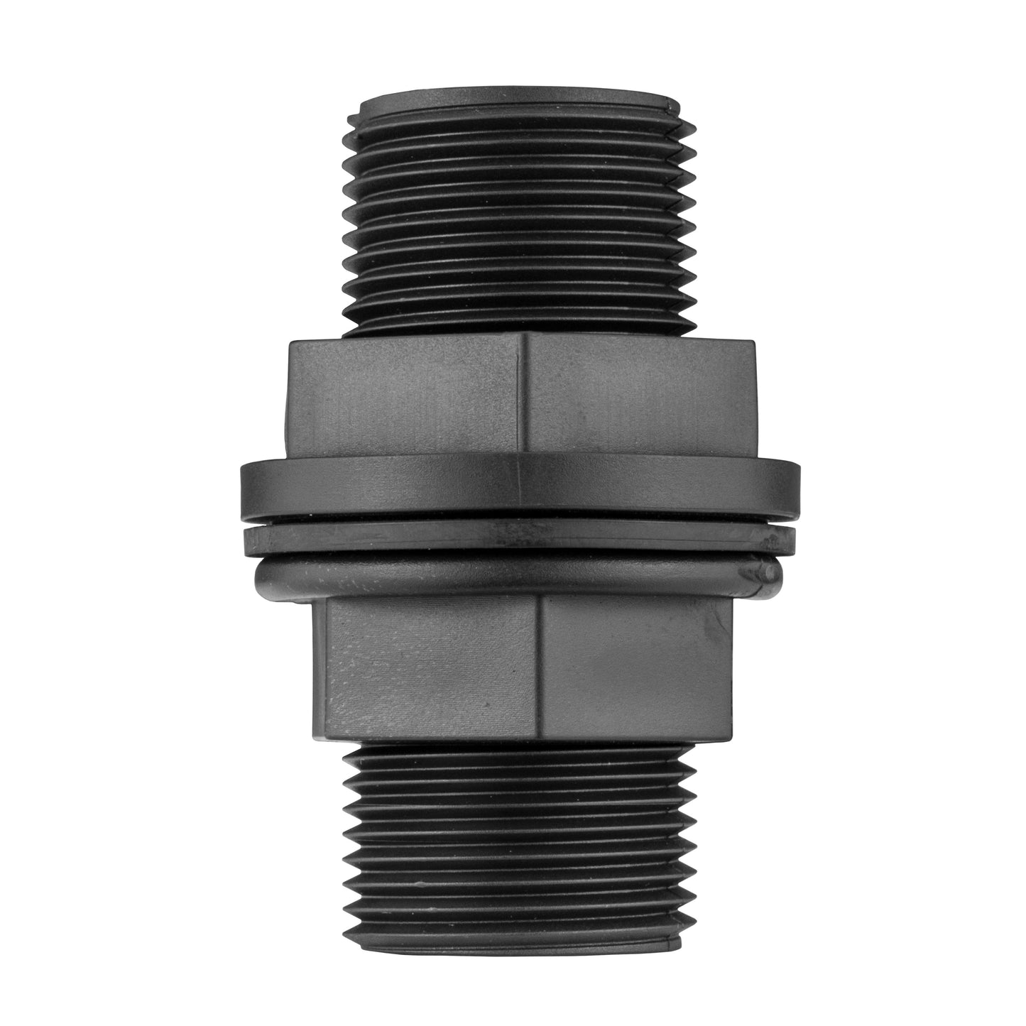 Water Butt Connector 3/4" BSP with In-Line BSPF Valve and 16mm Barbed Straight