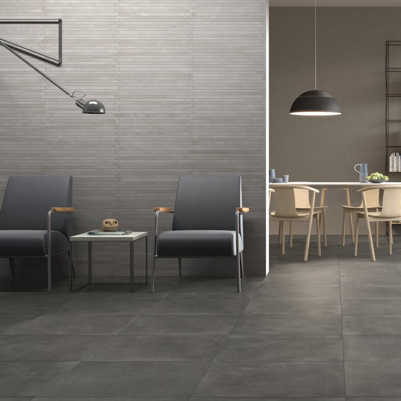Basic Concrete Grey Multi Strip (12 Per Box) - 150mm x 600mm