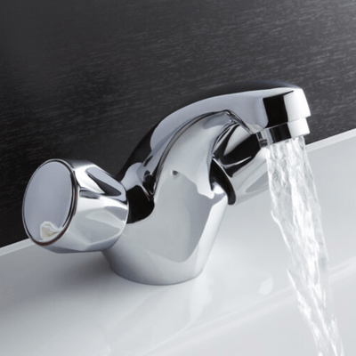 Entree Chrome Basin Mixer Tap w/ Click-Clack Waste