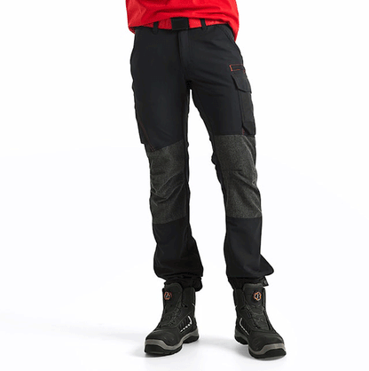 Blaklader 1422 4-Way Stretch Service Work Trousers Black / Red