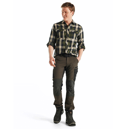 Blaklader 1422 4-Way Stretch Service Work Trousers Olive Green