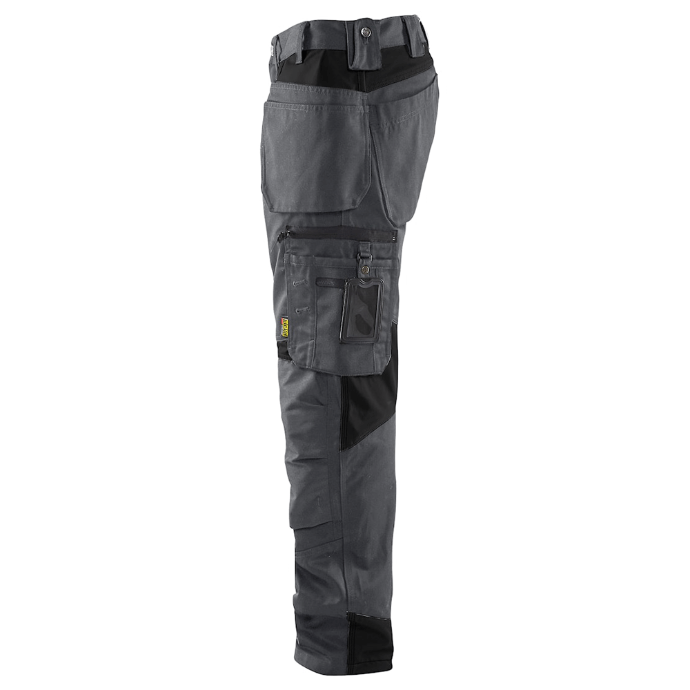Blaklader 1555 Holster Pocket Craftsmen Work Trousers Dark Grey / Black