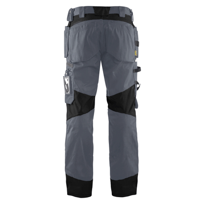 Blaklader 1555 Holster Pocket Craftsmen Work Trousers Grey / Black
