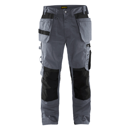 Blaklader 1555 Holster Pocket Craftsmen Work Trousers Grey / Black