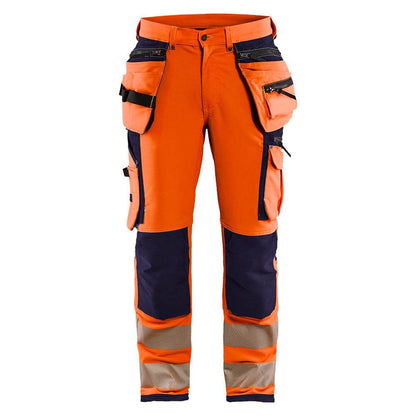 Blaklader 1997 Hi-Vis 4-Way Stretch Holster Pocket Kneepad Work Trousers 36" Waist Short Leg D96