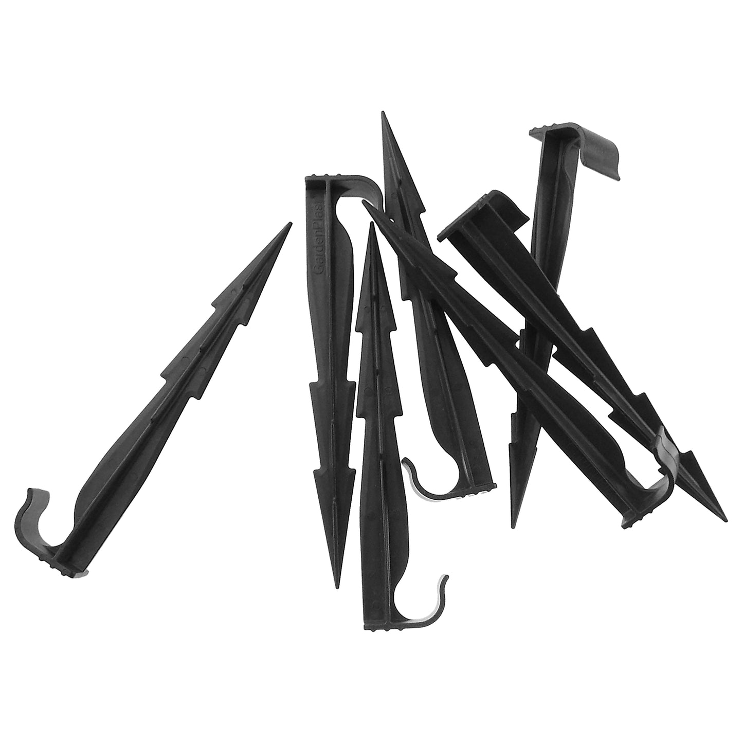 Ground Stakes For 16mm Irrigation Pipe - Heavy Duty Plastic Stakes for Landscape Fabric, Ground Cover, and Irrigation Tubing. Ground Anchors for irrigation pipes up to 16mm thick