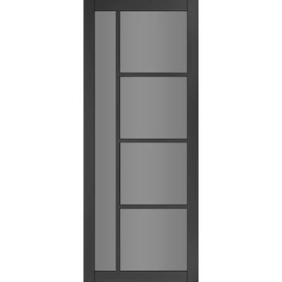 Brixton Black Prefinished Tinted Glazed Internal Door - All Sizes