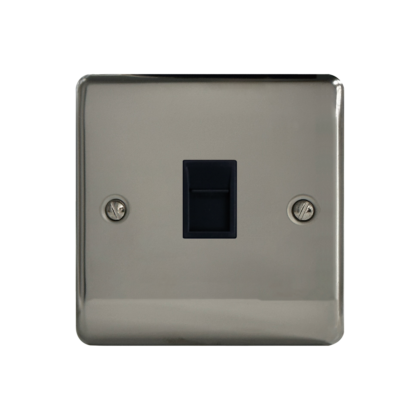 Caradok 1G RJ45 Cat5 Socket Black Nickel
