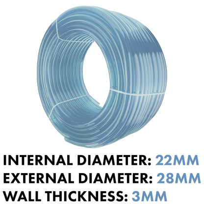 Clear PVC Pipe 22mm*28mm