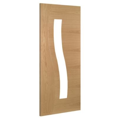 Cadiz Oak Prefinished Glazed Internal Door - All Sizes