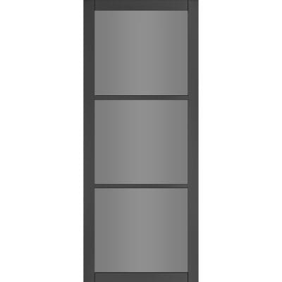 Camden Black Prefinished Tinted Glazed Internal Door - All Sizes