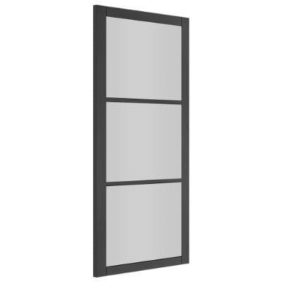 Camden Black Prefinished Glazed Internal Door - All Sizes