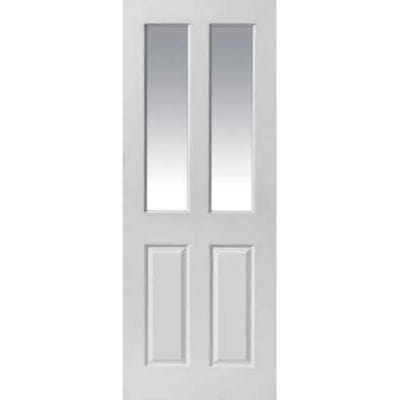 Canterbury 2 Light Panel Glazed White Primed Internal Door - All Sizes