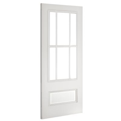 Canterbury White Primed Internal Bevelled Glazed Door - All Sizes