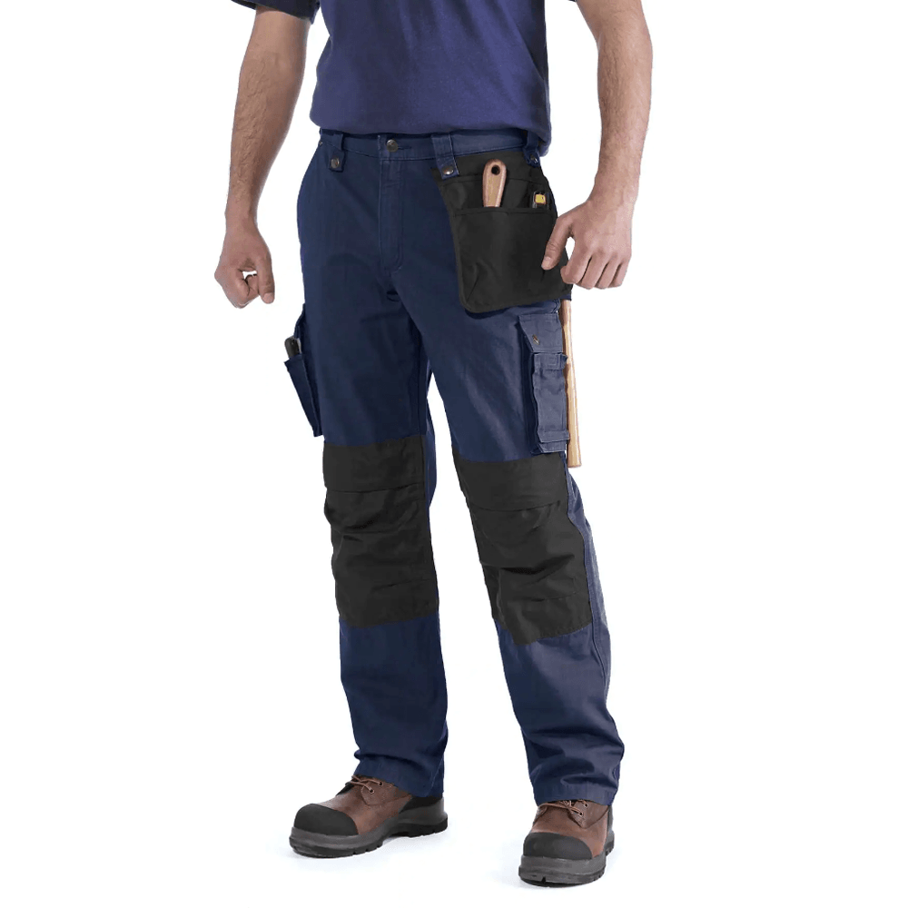 Carhartt 100233 Multi Pocket Ripstop Pant Work Trouser Navy, 40" Waist 30" Leg
