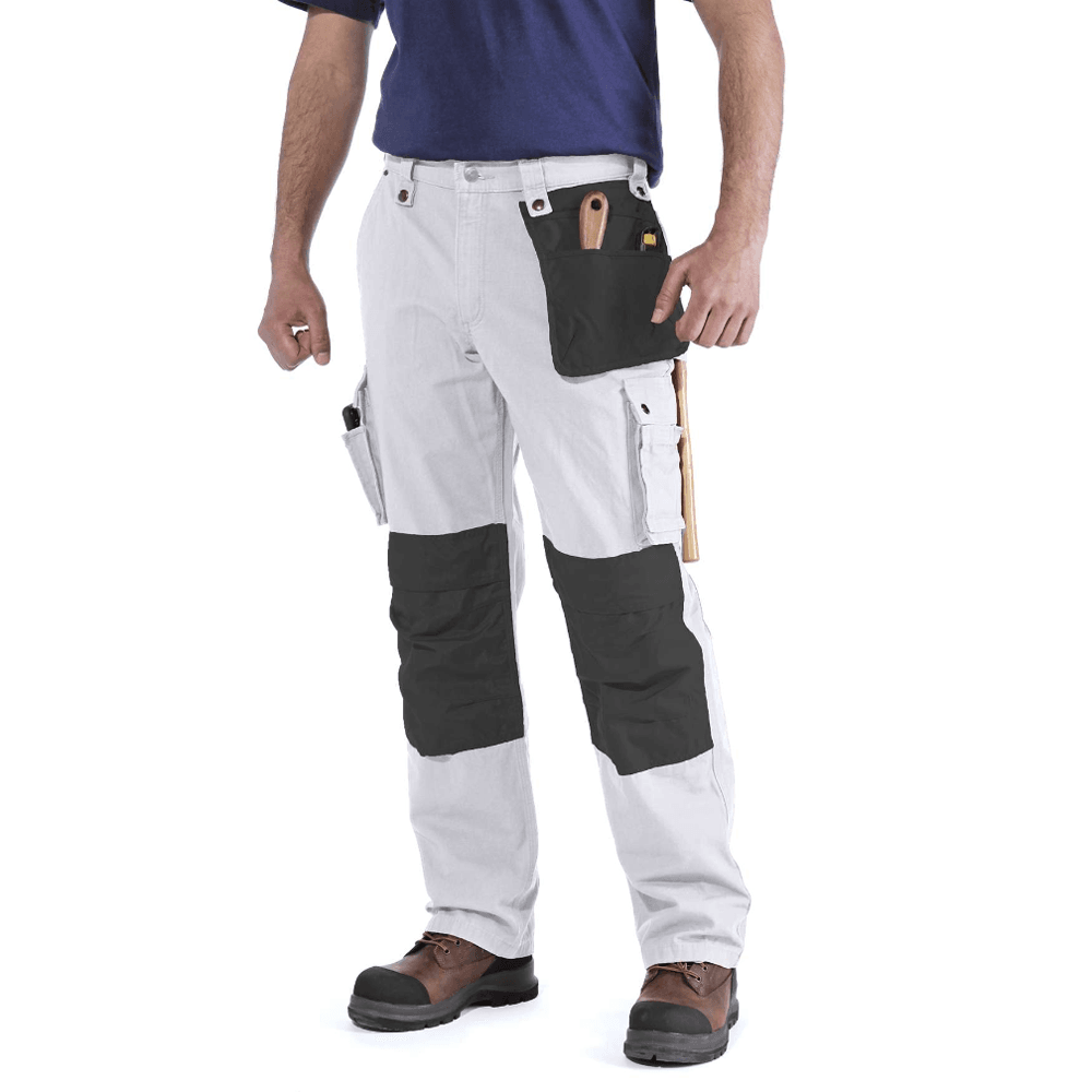 Carhartt 100233 Multi Pocket Ripstop Pant Work Trouser White, Waist 36" / Leg 32"
