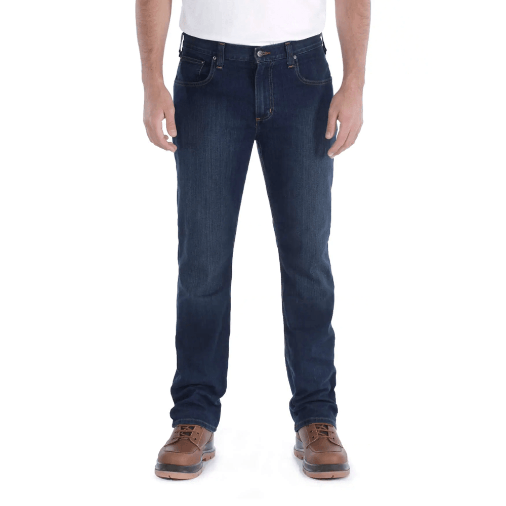 Carhartt 102807 Rugged Flex Straight Fit 5 Pocket Tapered Jean Erie, 38" Waist 34" Leg