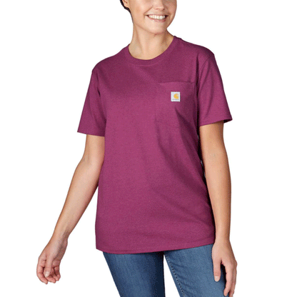Carhartt 103067 Women's Loose Fit Heavyweight Short Sleeve K87 Pocket T-Shirt