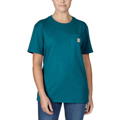 Carhartt 103067 Women's Loose Fit Heavyweight Short Sleeve K87 Pocket T-Shirt