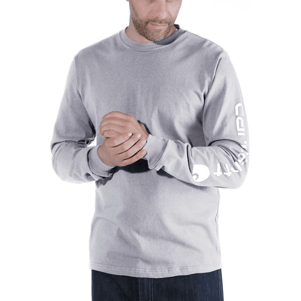 Carhartt EK231 Relaxed Fit Heavyweight Long Sleeve Graphic T-Shirt Top