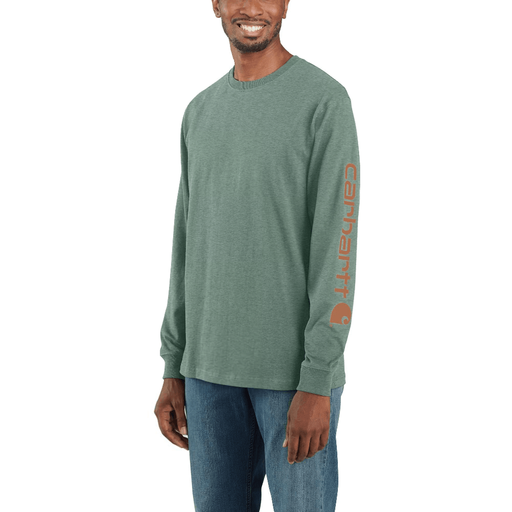 Carhartt EK231 Relaxed Fit Heavyweight Long Sleeve Graphic T-Shirt Top