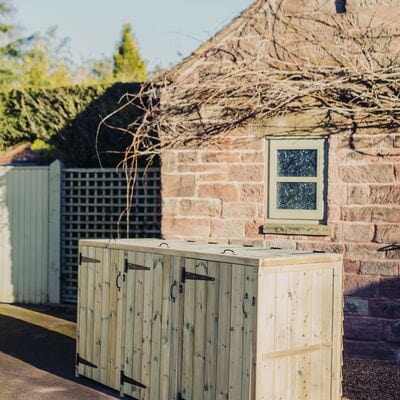 Churnet Valley Deluxe Triple Bin Store