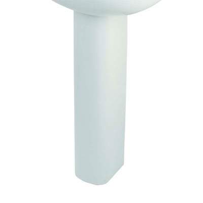 Large Full Pedestal for 55cm Basin in Alpine White