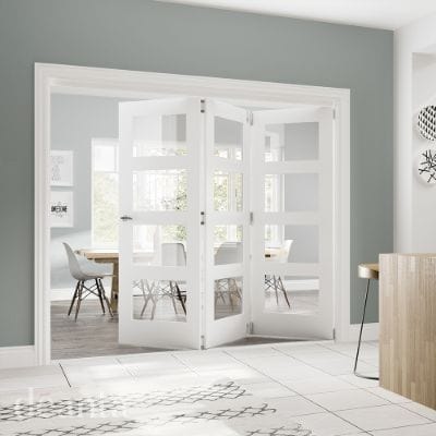 Coventry White Primed Glazed Internal Fire Door FD30