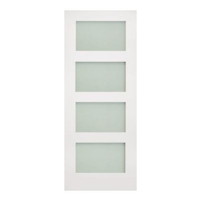 Coventry White Primed Frosted Glazed Internal Door - All Sizes
