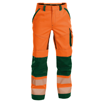 DASSY Odessa 200984 Hi-Vis Kneepad Multi-Pocket Trousers Orange 31" Waist, Short Leg