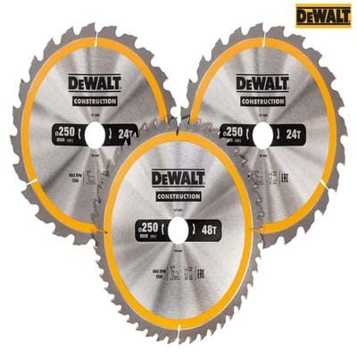 Construction Circular Saw Blade 250 x 30mm (3 Pack)