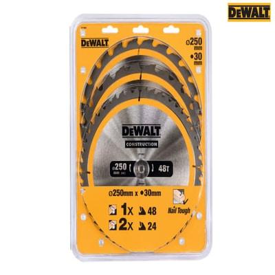 Construction Circular Saw Blade 250 x 30mm (3 Pack)