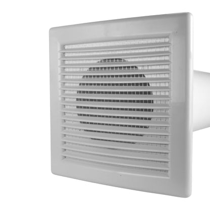 Through Wall Ventilation Kit DL0163 Louvre Vent with Graphite External Vent