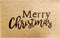Doormat 60cm x 40cm -  'Merry Christmas' - Absorbent Coir Mat for Indoor/Outdoor