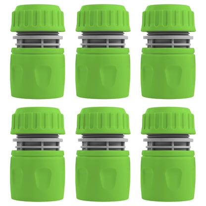 Female Hose Connector, 1/2" or 5/8" Hose, Green/Gray