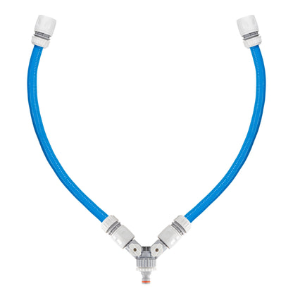 Dog Shower Mix Hot/Cold Water with Valves Blue