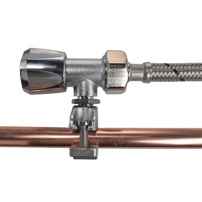 Brass Quick Connect Bib Tap FULL Connection Kit x2