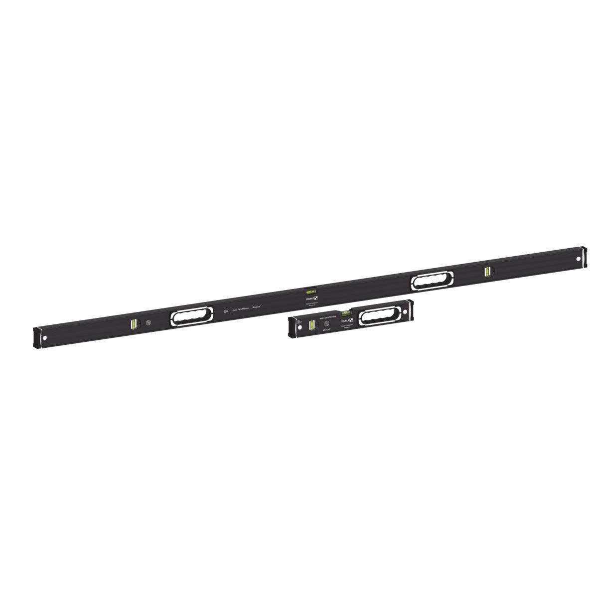 Stabila Dark Shadow 196-2 Spirit Level Set 183 cm (6ft)+ 40 cm
