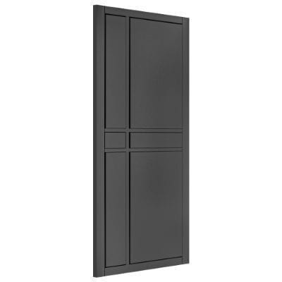 Dalston Black Prefinished Internal Door - All Sizes