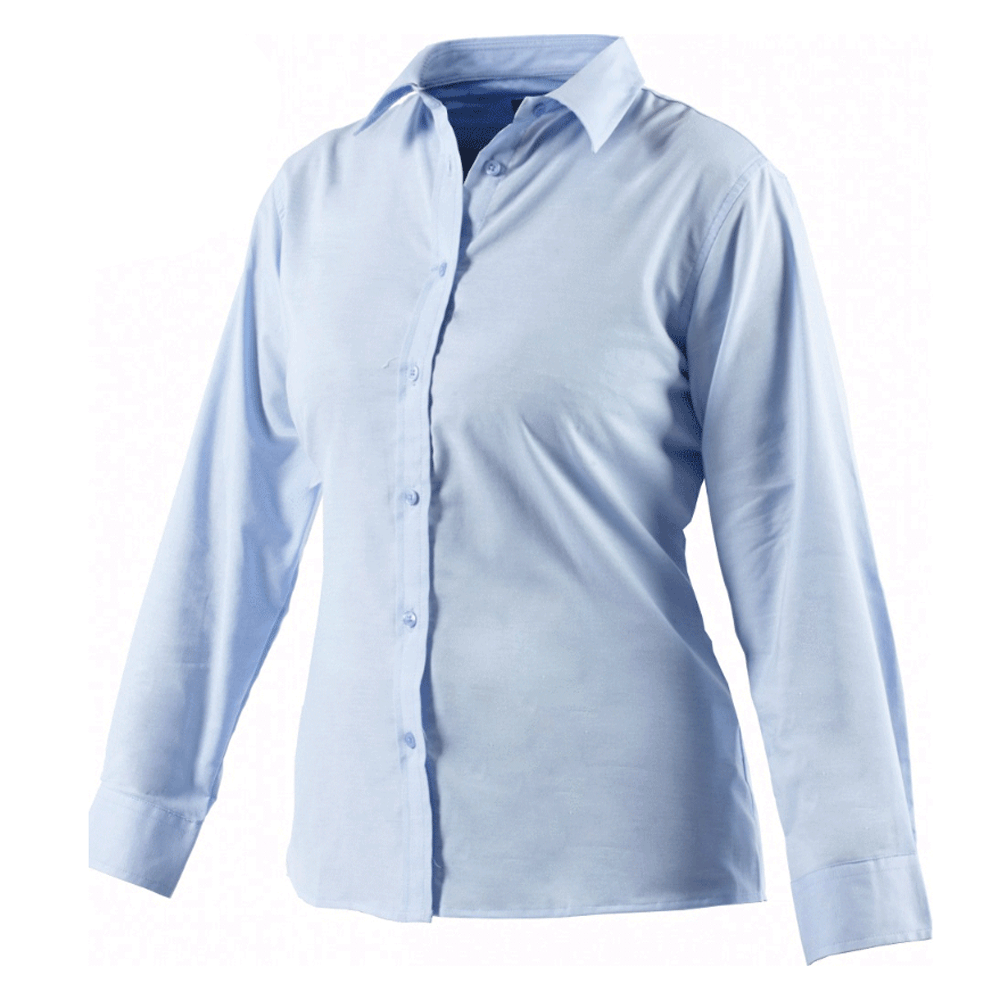 Dickies SH64300 Oxford Ladies Long Sleeve Shirt White Size 14