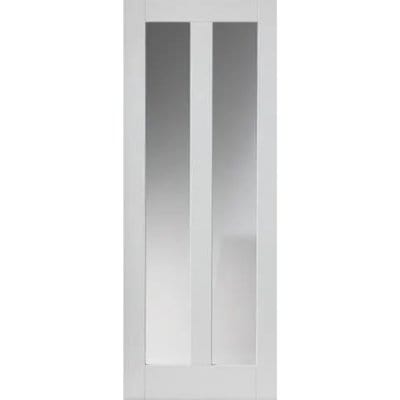 Dominica White Primed Glazed Internal Door - All Sizes