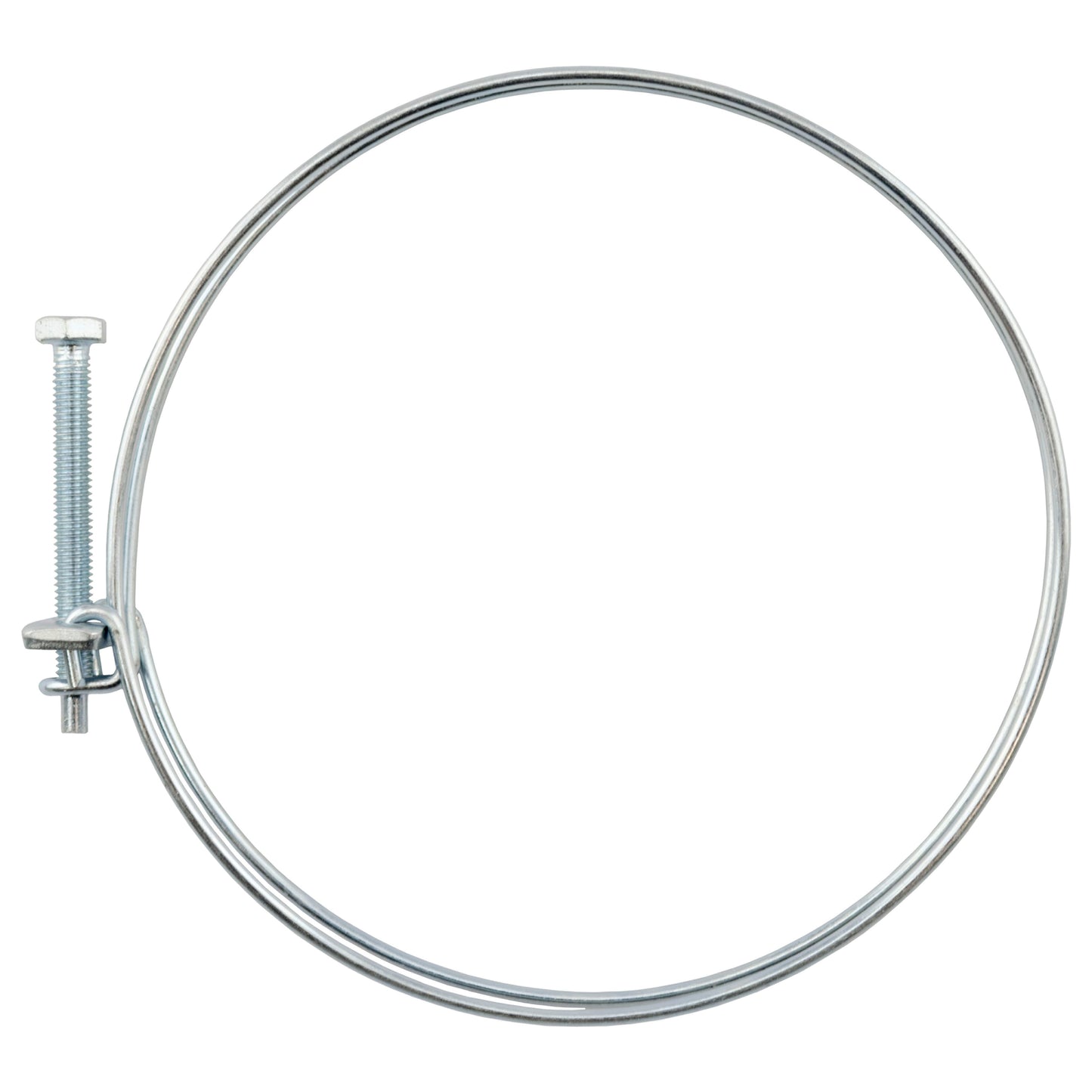 Double Wire Hose Clamp Galvanised 138mm-145mm